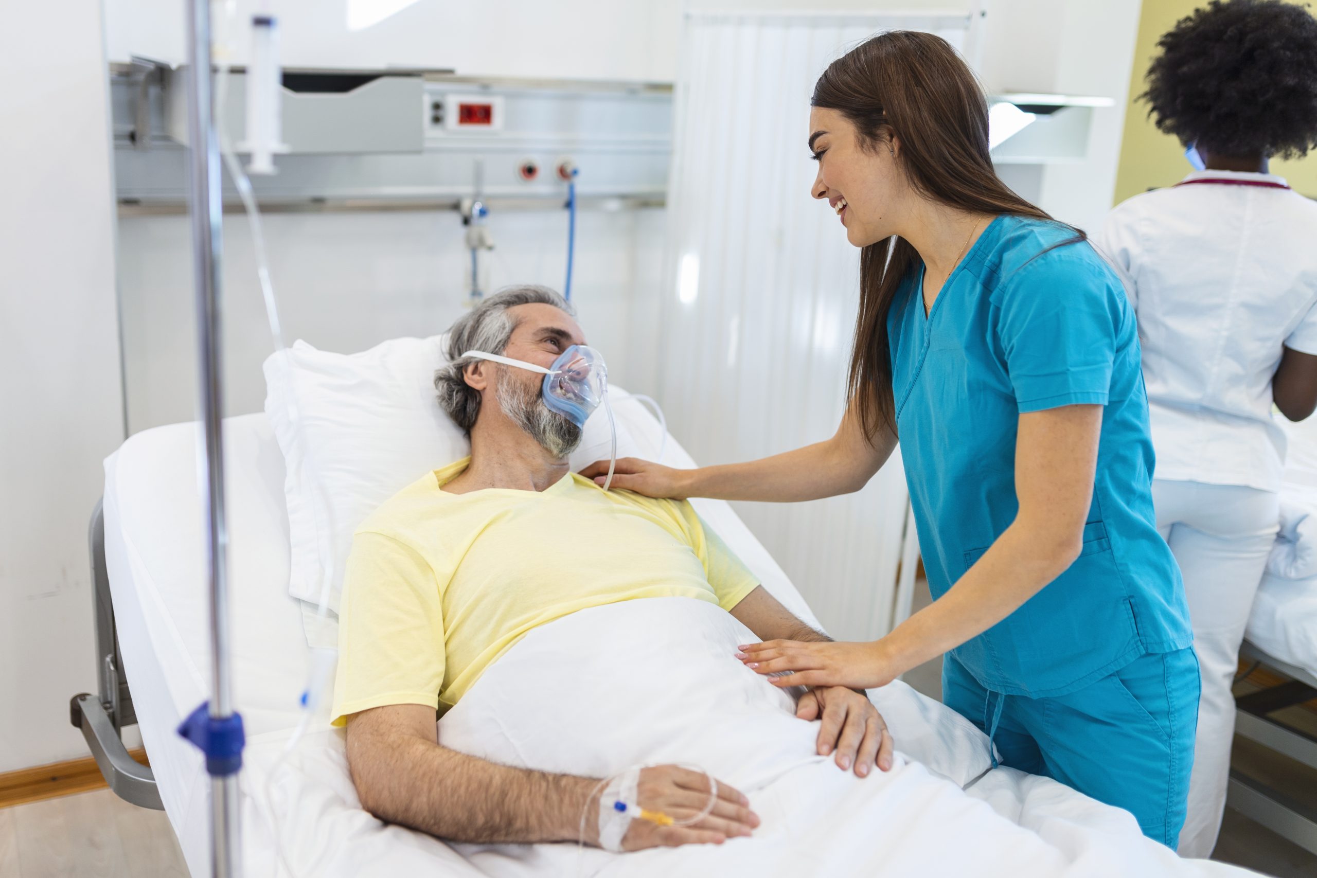 Woman doctor service help support discussing and consulting talk to senior patient and holding hands at meeting health medical care express trust concept in hospital. healthcare and medicine